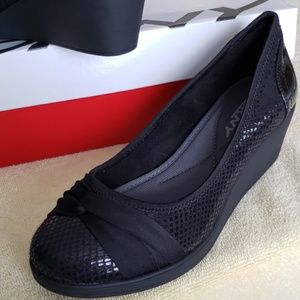 DKNY 2" Black Wedge Heel